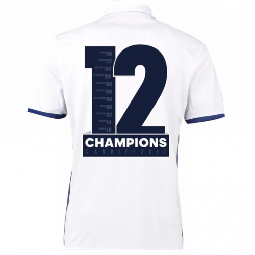 2016-17 Real Madrid Champions #12 Home Soccer Jersey